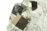 Amazing Natural Pyrite Cube Cluster - Navajun, Spain #343148-1